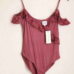 Brand New Cold Shoulder Bodysuit